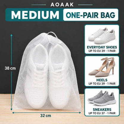 AOAAK medium one-pair shoe bag size guide — 38 × 32 cm