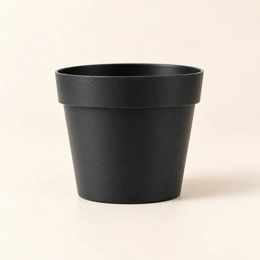 AOAAK Mini Nursery Pot — 9 cm — empty matte-black mini nursery pot