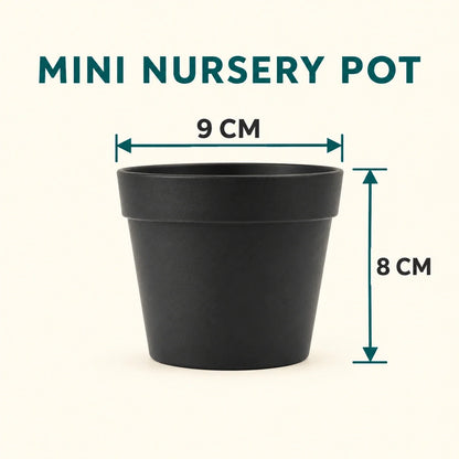 AOAAK Mini Nursery Pot — 9 cm — 9 cm top diameter and 8 cm height
