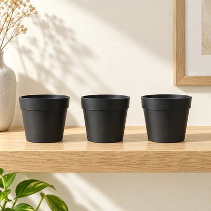 AOAAK Mini Nursery Pot — 9 cm — empty mini pots on a shelf